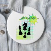 Laten we spelen ronde button 6,0 cm (In situ)