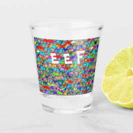 Laten we spelen shot glas