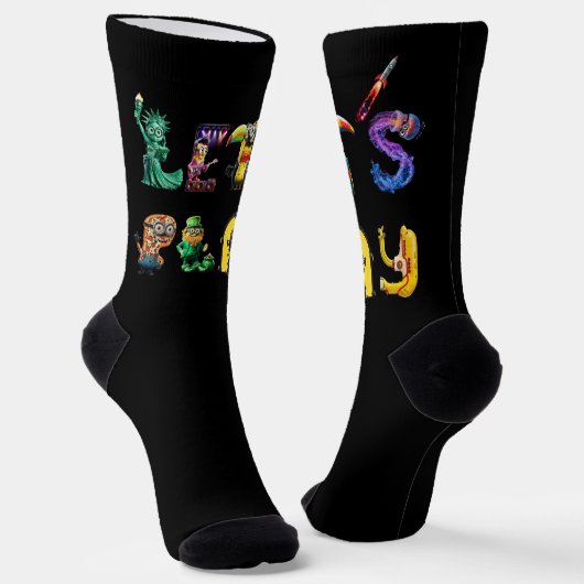 Laten we spelen sokken (Gebogen)