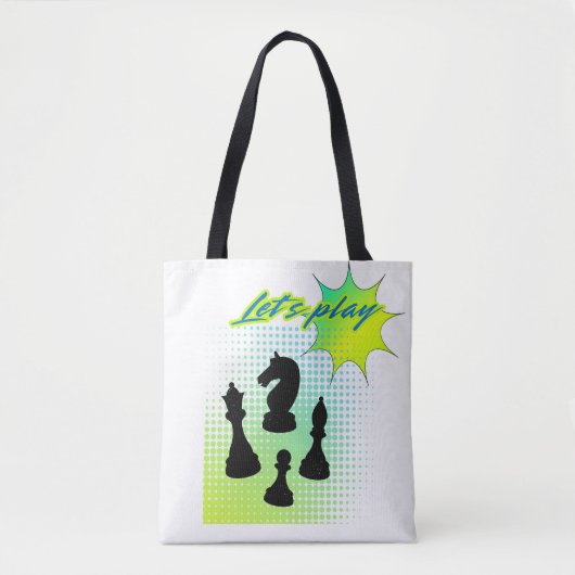 Laten we spelen tote bag (Voorkant)