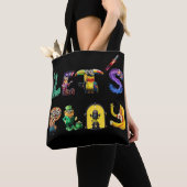 Laten we spelen tote bag (Dichtbij)
