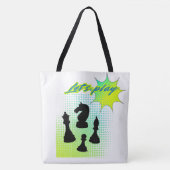 Laten we spelen tote bag (Voorkant)