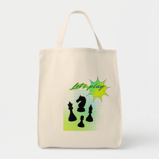 Laten we spelen tote bag (Voorkant)