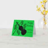 Laten we spelen, Violin_ Kaart (Gele Bloem)