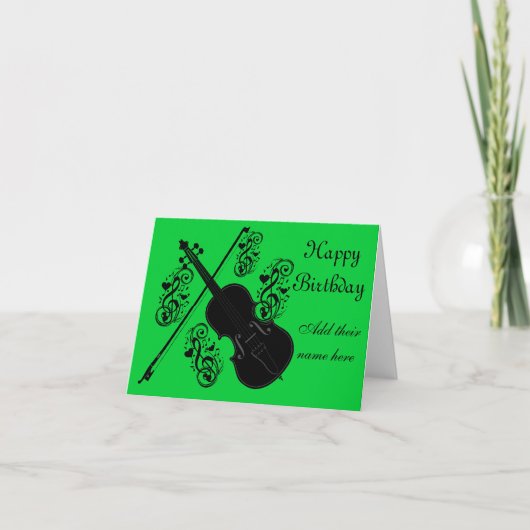 Laten we spelen, Violin_ Kaart (Voorkant)