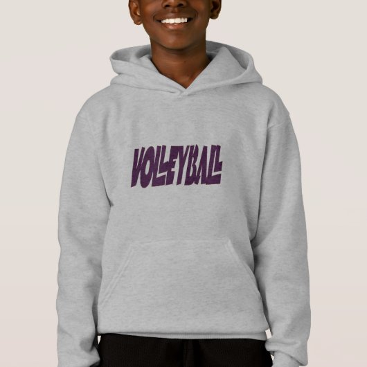 Laten we spelen Volleybal Kind’s Hoody (Voorkant)