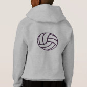 Laten we spelen Volleybal Kind’s Hoody (Achterkant)