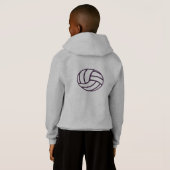 Laten we spelen Volleybal Kind’s Hoody (Achterkant volledig)