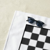 Laten we spelhanddoek spelen - Checkers Strandlaken (In situ)