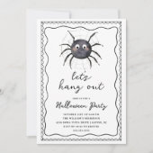 Laten we Spider Halloween ophangen Kaart (Voorkant)