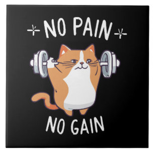 Laten we spieren opbouwen! Gymtijd! Tegeltje