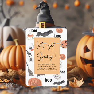 Laten we Spoken Halloween Feest Kaart
