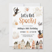 Laten we spookachtig worden | Halloween-verjaardag Kaart (Voorkant)