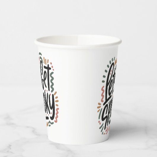 Laten we spookachtig worden papieren bekers (Links)