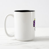 Laten we spookachtige Halloween-Mok krijgen Tweekleurige Koffiemok (Links)