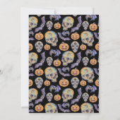 Laten we Spooktaculaire Halloween Baby shower uith Kaart (Achterkant)