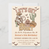 Laten we spooky 5th Birthday Western Party krijgen Kaart (Voorkant)