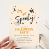 Laten we Spooky Cat Halloween Party krijgen Kaart