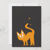 Laten we Spooky Cat Halloween verjaardagsfeest kri Kaart (Achterkant)