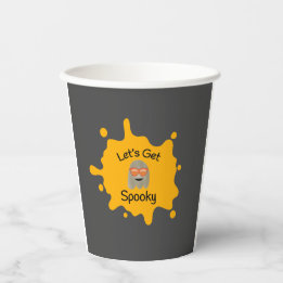 Laten we Spooky Cups maken Papieren Bekers