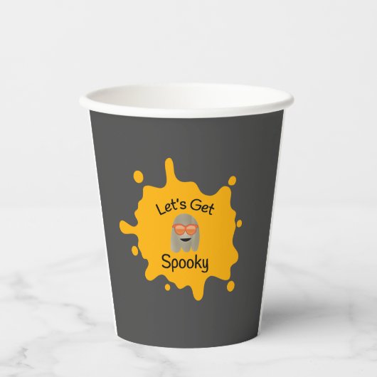 Laten we Spooky Cups maken Papieren Bekers (Voorkant)