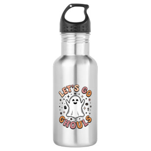 Laten we spooky cute Halloween-geesten gaan Waterfles
