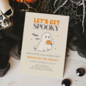 Laten we Spooky Ghost Halloween Party krijgen Kaart