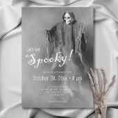 Laten we Spooky Ghostly Skeleton Halloween Party k Kaart