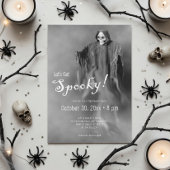Laten we Spooky Ghostly Skeleton Halloween Party k Kaart