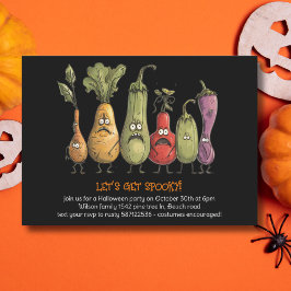 LATEN WE SPOOKY GROENTEN ETEN! Halloween Kaart