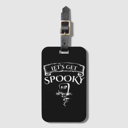 Laten we Spooky halen Bagagelabel (Voorkant (verticaal))