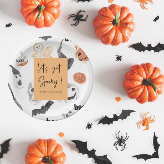Laten we Spooky halen | Halloween-partij Papieren Bordje
