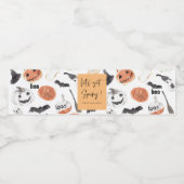 Laten we Spooky halen | Halloween-partij Waterfles Etiket (Enkel label)