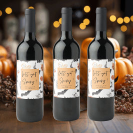 Laten we Spooky halen | Halloween-partij | Wijn Etiket