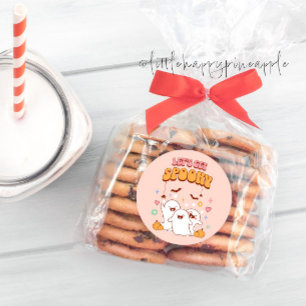 Laten we Spooky halen Ronde Sticker