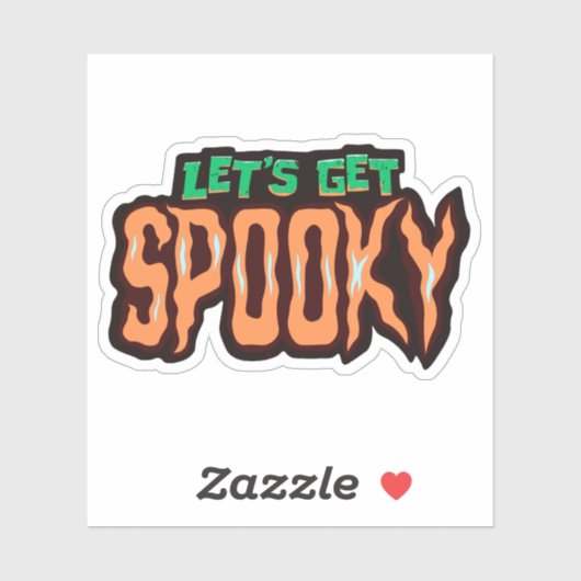 Laten we Spooky halen Sticker (Vel)
