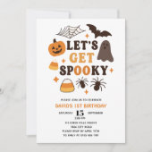Laten we Spooky Halloween Cute Birthday krijgen Kaart (Voorkant)