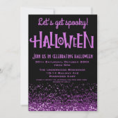 LATEN WE SPOOKY HALLOWEEN PARTIJINVITATIE KRIJGEN KAART (Voorkant)