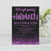 LATEN WE SPOOKY HALLOWEEN PARTIJINVITATIE KRIJGEN KAART (Staand voorkant)