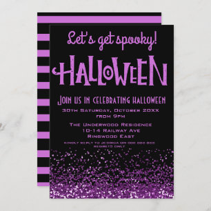 LATEN WE SPOOKY HALLOWEEN PARTIJINVITATIE KRIJGEN KAART