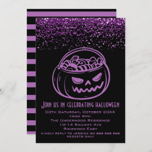 LATEN WE SPOOKY HALLOWEEN PARTIJINVITATIE KRIJGEN KAART