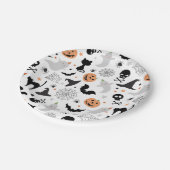 Laten we spooky Halloween Party Bord wit (Gekanteld)