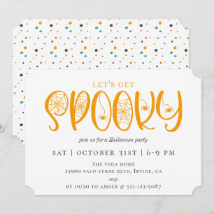 Laten we SPOOKY Halloween Party halen Kaart