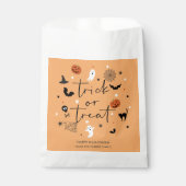 Laten we spooky Halloween Party Sinaasappel krijge Bedankzakje (Voorkant)