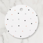 Laten we spooky Halloween Party wit Bedankjes Labels (Achterkant)