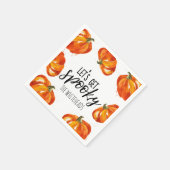 Laten we Spooky Halloween Pumpkin halen Servet (Hoek)