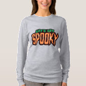 Laten we Spooky Halloween Sinaasappel en Groen kri T-shirt (Voorkant)