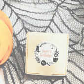 Laten we Spooky Halloween verjaardagsfeestje gunst Ronde Sticker