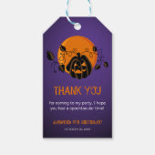 Laten we spooky Halloween verjaardagsfeestje krijg Cadeaulabel (Voorkant)
