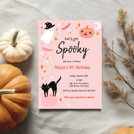 Laten we spooky Halloween verjaardagsfeestje krijg Kaart